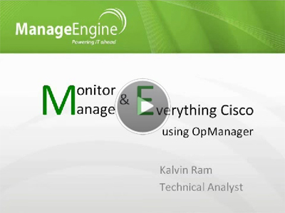 opmanager video cisco